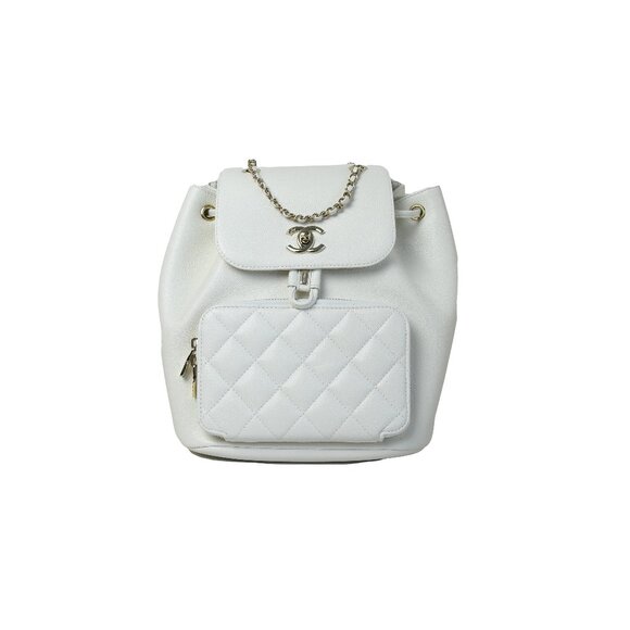 Chanel Affinity Caviar Backpack Gold White - Picture 1 of 3